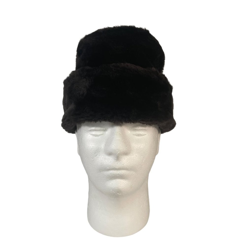 Vintage Faux Fur Trapper Hat Small Made in USA